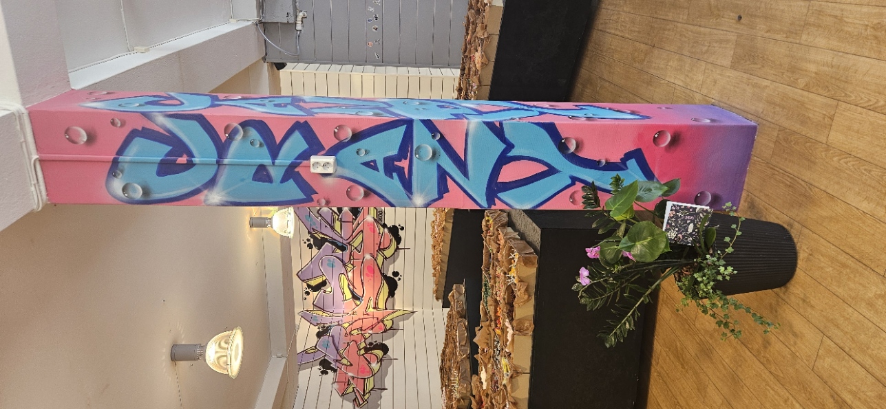 Pelargraffiti hos The Crazy Candy Store