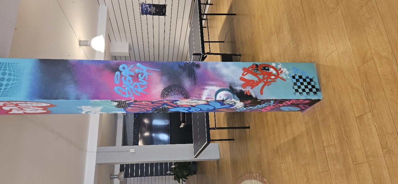 Pelargraffiti hos The Crazy Candy Store