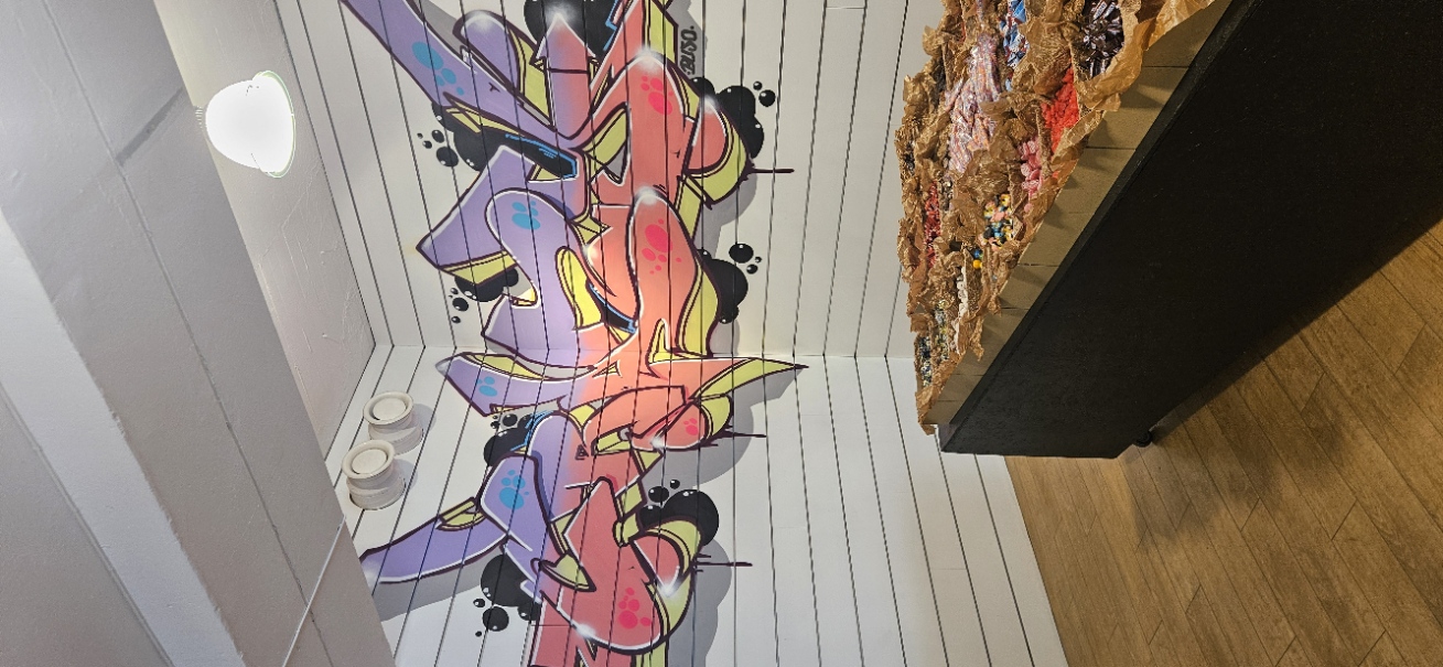 Pelargraffiti hos The Crazy Candy Store